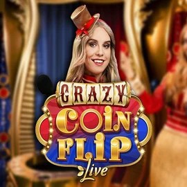 Crazy Coin Flip slot visual from Evolution available on spinogrinoo.eu.com