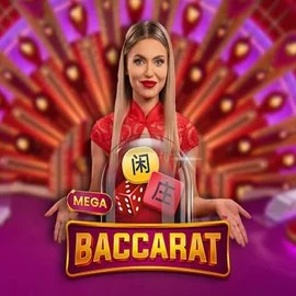Mega Baccarat logo – Live Casino by Pragmatic Play at Spinogrino Casino