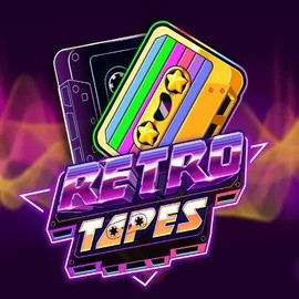 Official Slots logo: Retro Tapes by Push Gaming at Spinogrino Casino