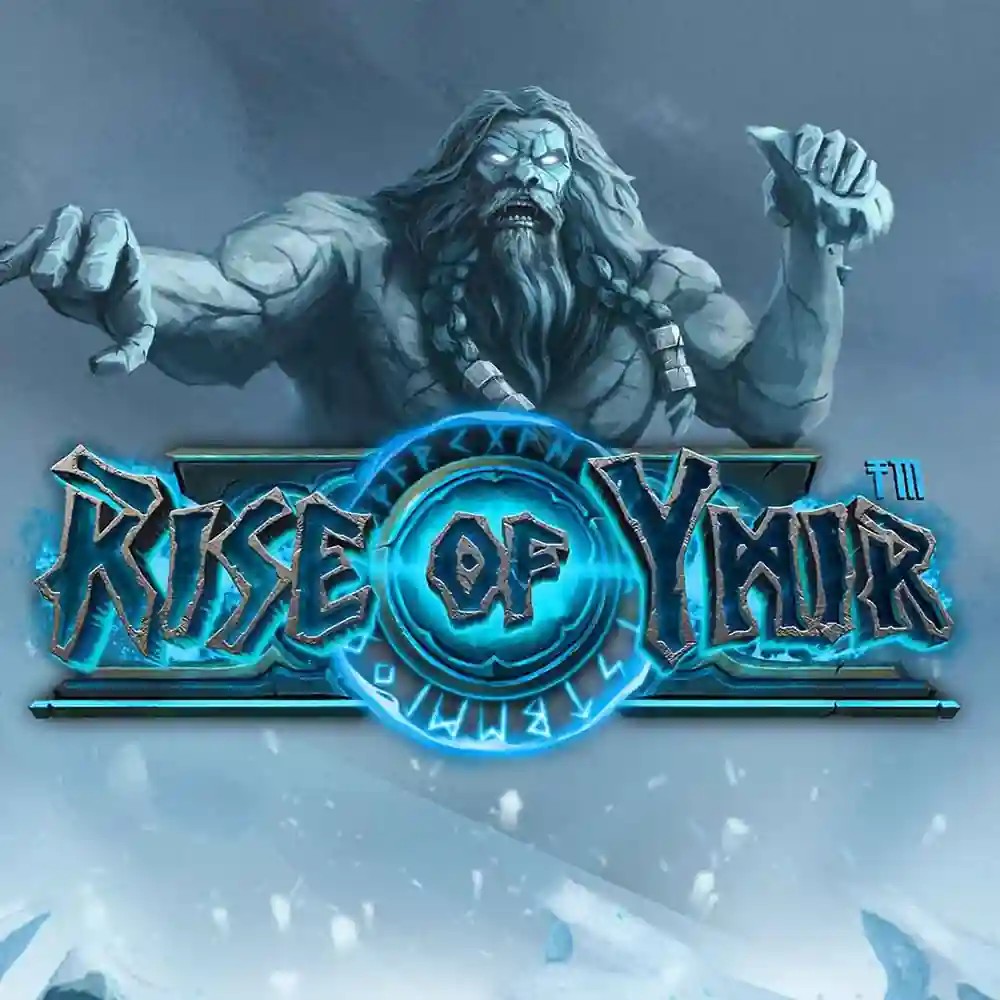 Rise of Ymir slot logo by Hacksaw Gaming at Spinogrino Casino