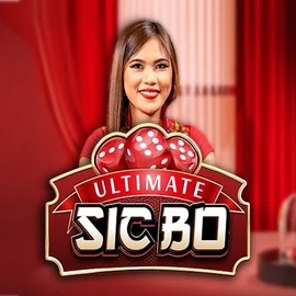 Ultimate Sic Bo slot logo by Ezugi at Spinogrino Casino